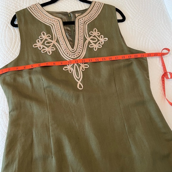 NWT!  APPRAISAL Sleeveless Olive Fully-lined Sheath, SZ 16 - Picture 9 of 14